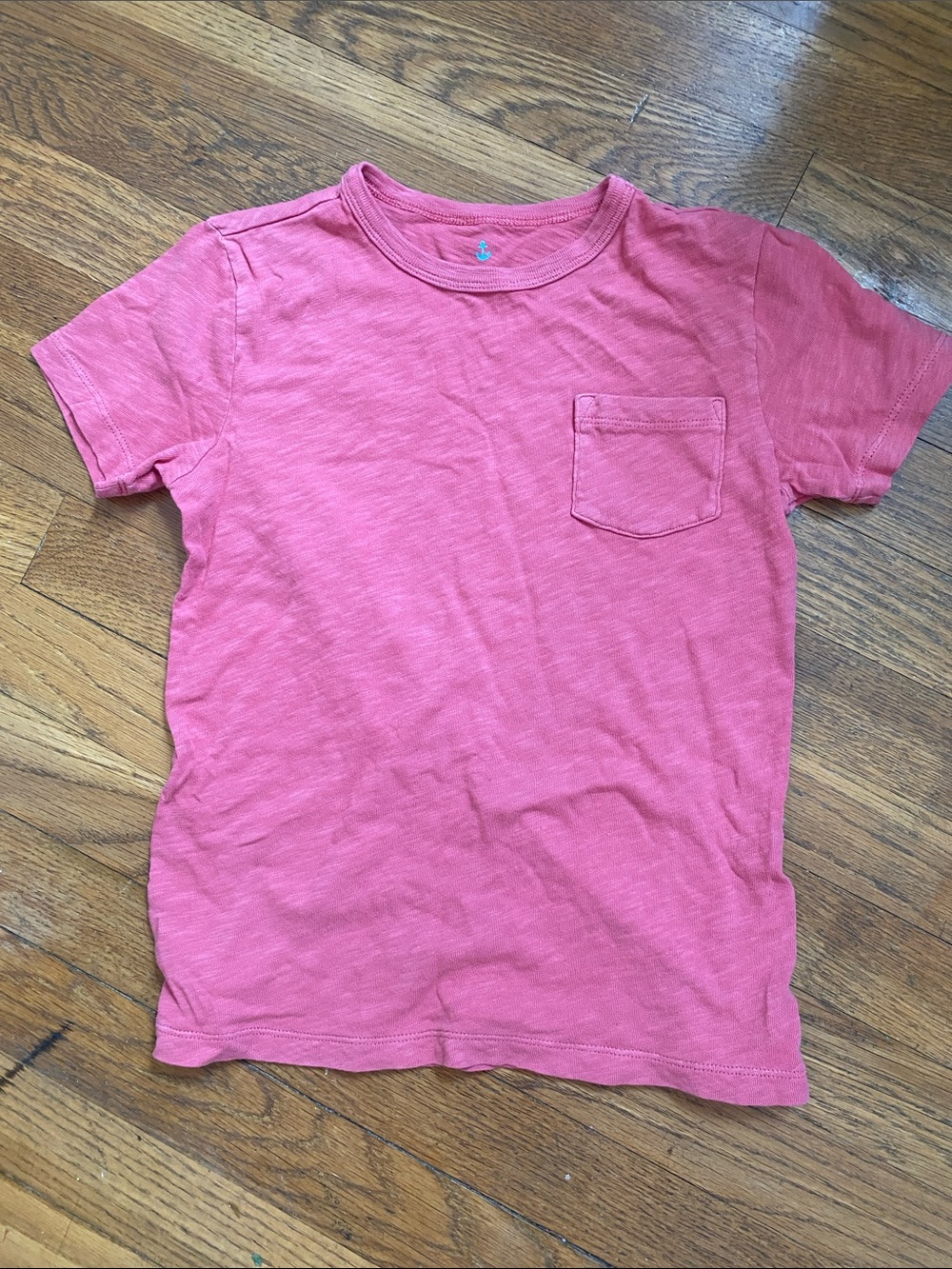 J Crew Crewcuts Nantucket red pocket t-shirt size 6 7